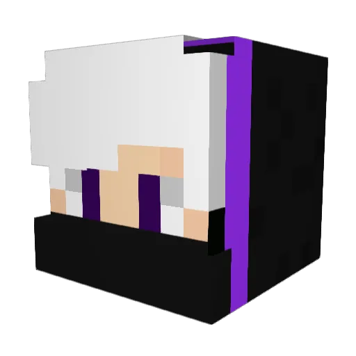 SzerwonyPL Minecraft avatar head, 3D render