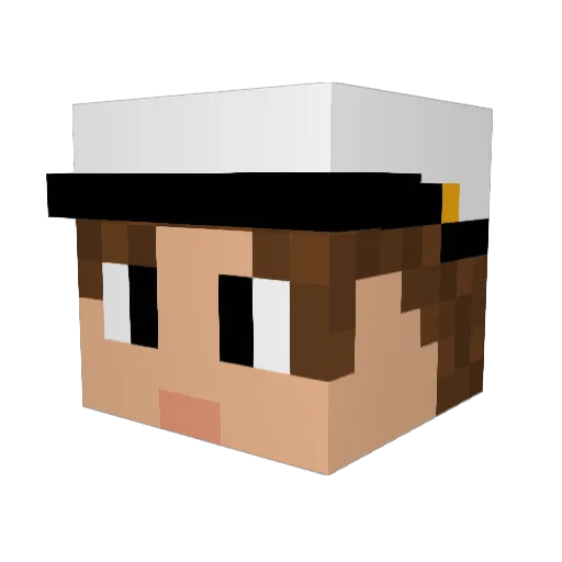 Szewix Minecraft avatar head, 3D render
