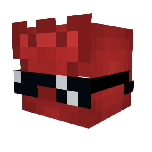 Szicor Minecraft avatar head, 3D render