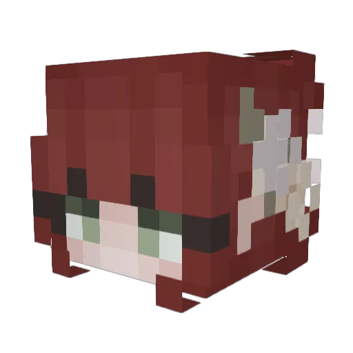 Sziczi Minecraft avatar head, 3D render