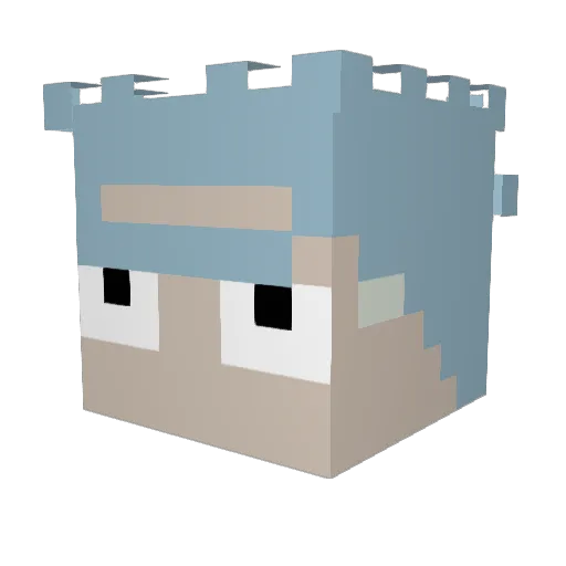 Sziler70pl Minecraft avatar head, 3D render