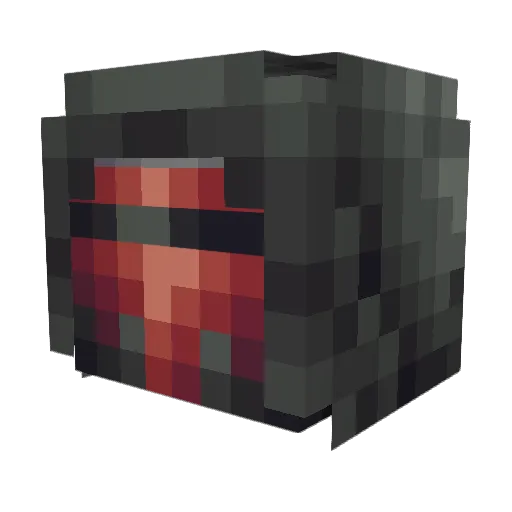 Szintics Minecraft avatar head, 3D render