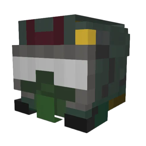 Sziopat Minecraft avatar head, 3D render