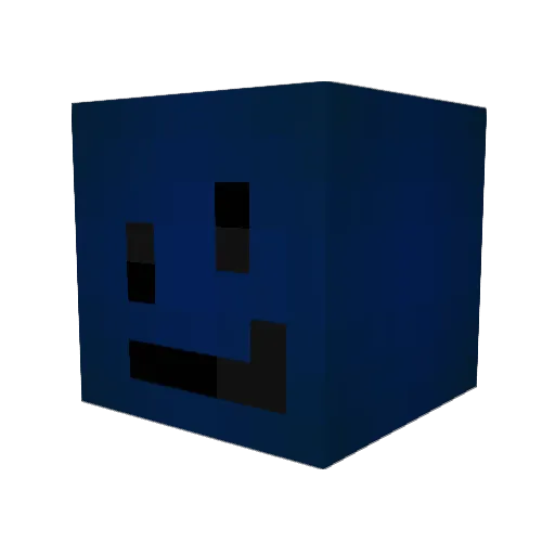 Szklany11 Minecraft avatar head, 3D render