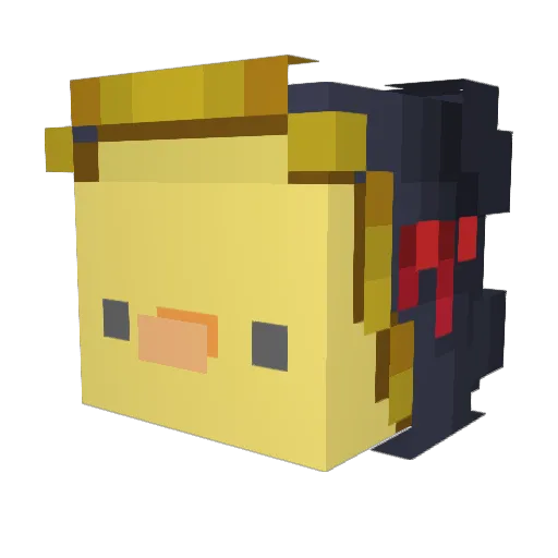 Szli Minecraft avatar head, 3D render