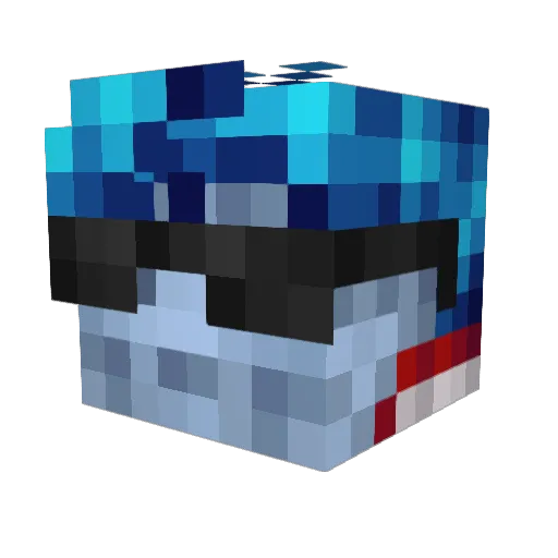 Szujhinzu Minecraft avatar head, 3D render