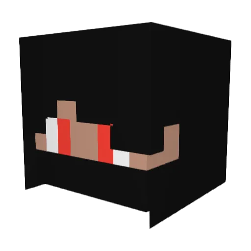 Szulyogamer Minecraft avatar head, 3D render