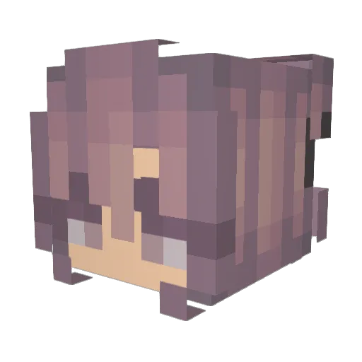 SzybkiPuzi Minecraft avatar head, 3D render