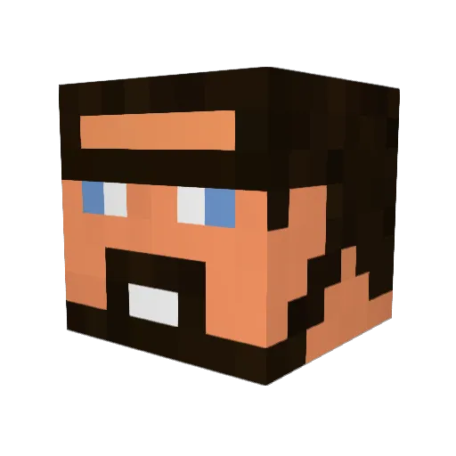 Szycha01 Minecraft avatar head, 3D render