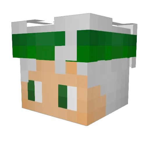 Szym0n Minecraft avatar head, 3D render