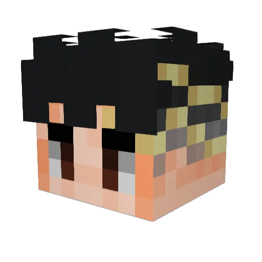 SzymaG Minecraft avatar head, 3D render