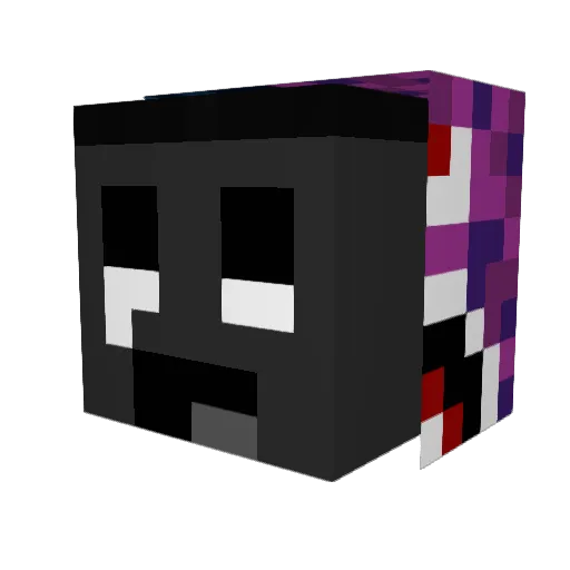 SzymeeQ Minecraft avatar head, 3D render