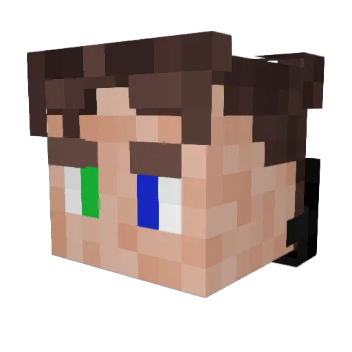SzymiXDG Minecraft avatar head, 3D render