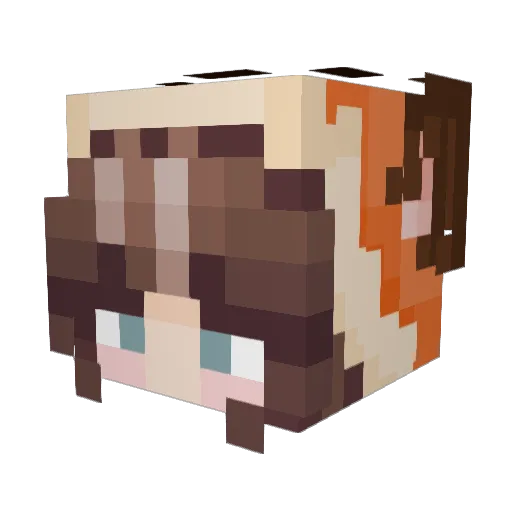 Szymisek Minecraft avatar head, 3D render