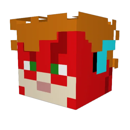 Szymixooo_ Minecraft avatar head, 3D render