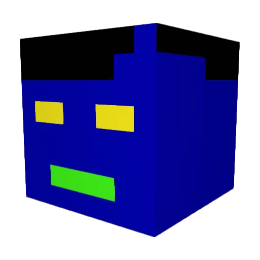 Szymo348 Minecraft avatar head, 3D render