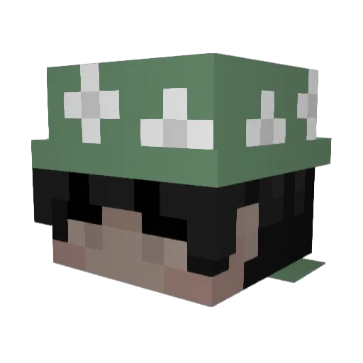 Szymon3k Minecraft avatar head, 3D render