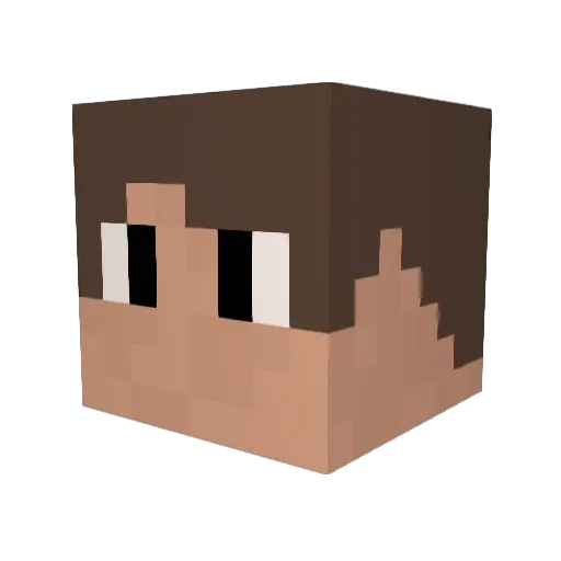 Szymonschabowy Minecraft avatar head, 3D render