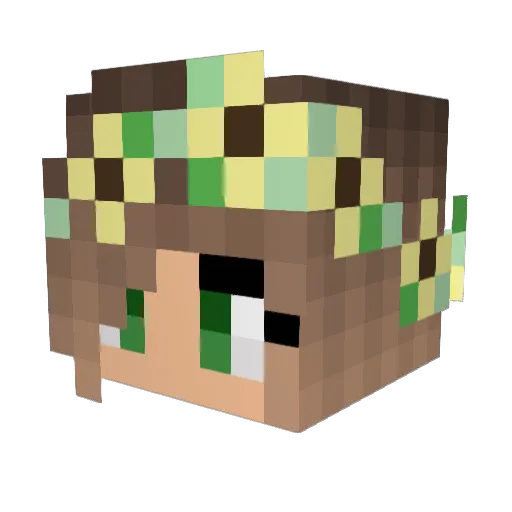 SzymowsqPL Minecraft avatar head, 3D render
