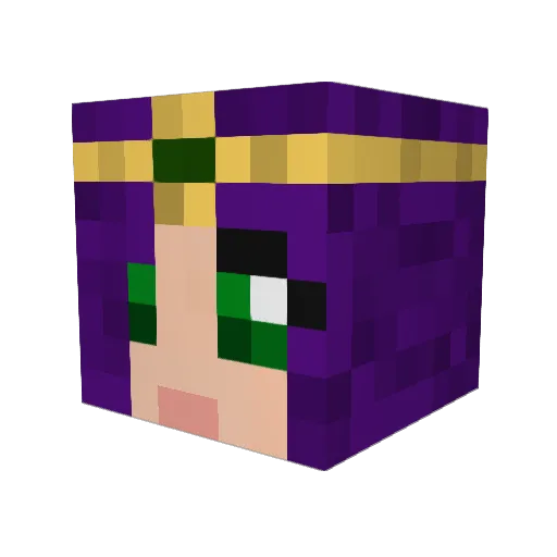 Szzisza Minecraft avatar head, 3D render