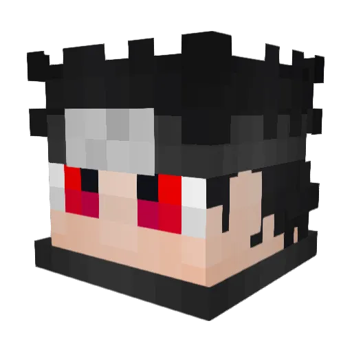 Szzle Minecraft avatar head, 3D render