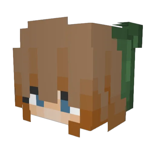T00ZIE Minecraft avatar head, 3D render