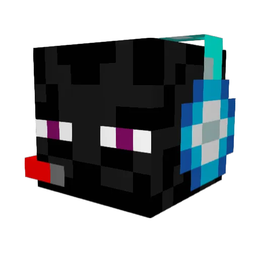 T03J Minecraft avatar head, 3D render