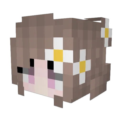 T0CK Minecraft avatar head, 3D render