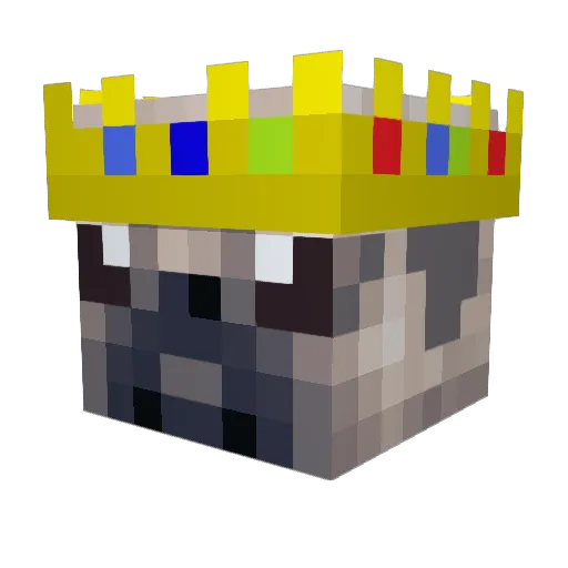 T0GGLX_Puggy Minecraft avatar head, 3D render