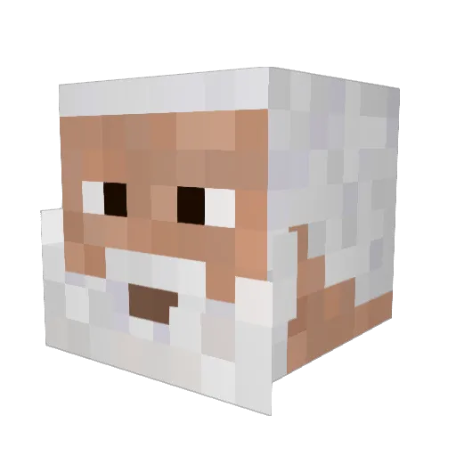 T0GY Minecraft avatar head, 3D render