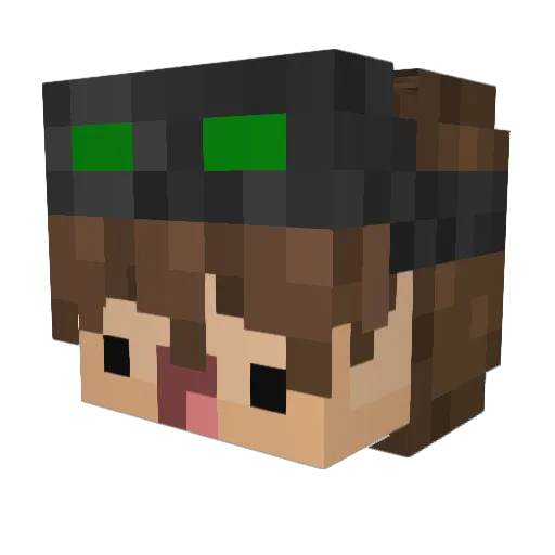 T0MASIN Minecraft avatar head, 3D render