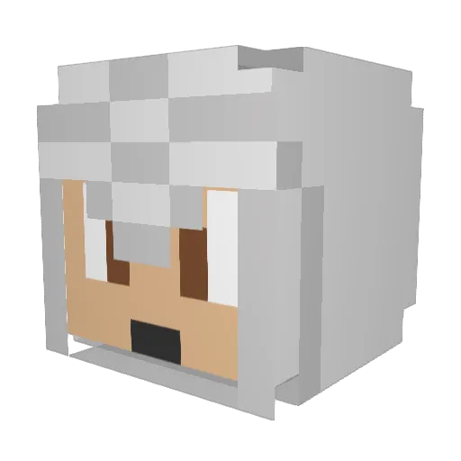 T0MTHETANK Minecraft avatar head, 3D render