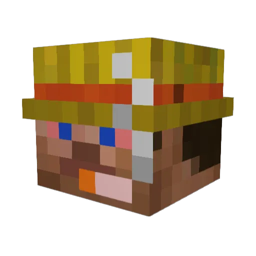 T0RDR1N Minecraft avatar head, 3D render