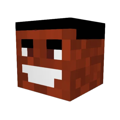 T0UCHST0NE Minecraft avatar head, 3D render