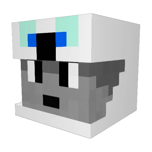 T0XICxLIQUID Minecraft avatar head, 3D render