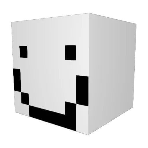 T0YO Minecraft avatar head, 3D render