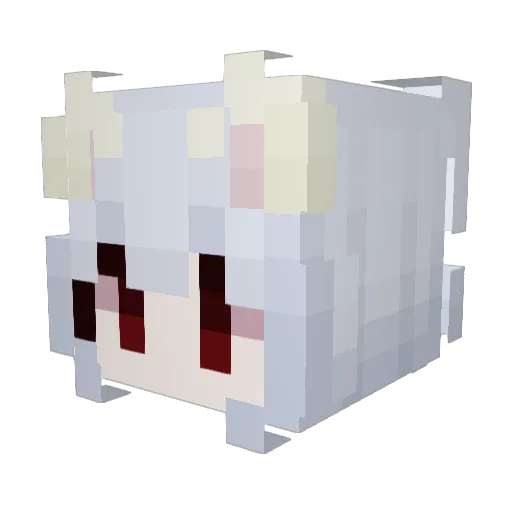 T0_0 Minecraft avatar head, 3D render