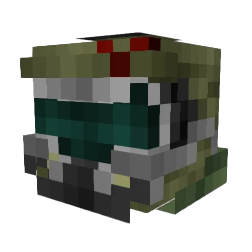 T0_CR4ZY Minecraft avatar head, 3D render