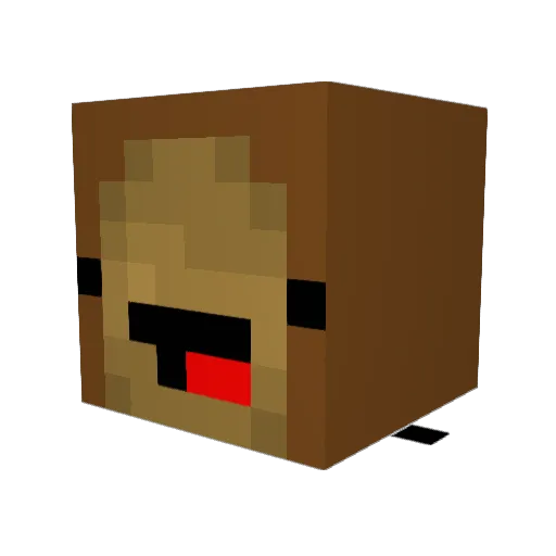 T0astgamer Minecraft avatar head, 3D render