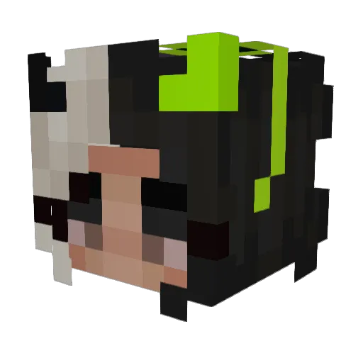 T0astical Minecraft avatar head, 3D render