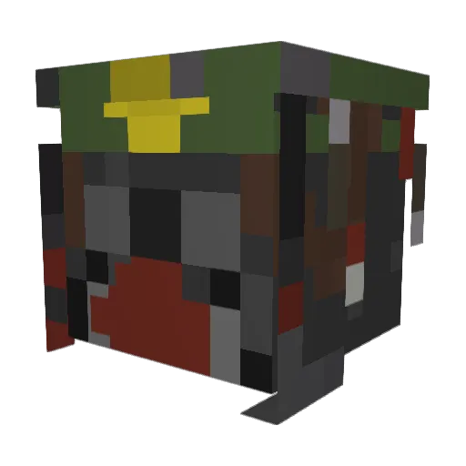 T0full25 Minecraft avatar head, 3D render
