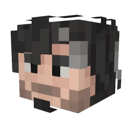 T0lfy Minecraft avatar head, 3D render