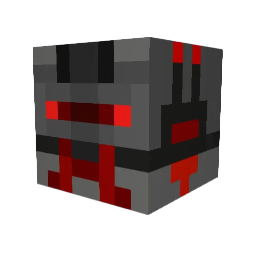 T0m1X Minecraft avatar head, 3D render