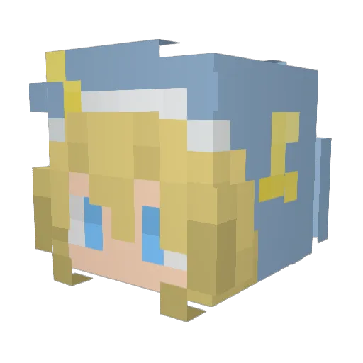 T0mT0m2012 Minecraft avatar head, 3D render