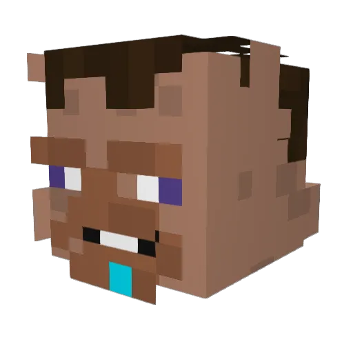 T0mekas Minecraft avatar head, 3D render