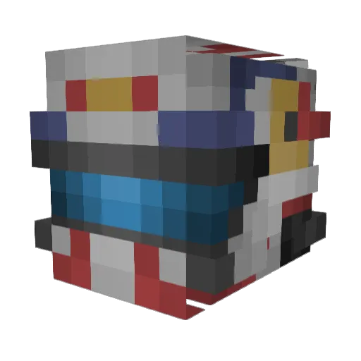 T0othpic Minecraft avatar head, 3D render