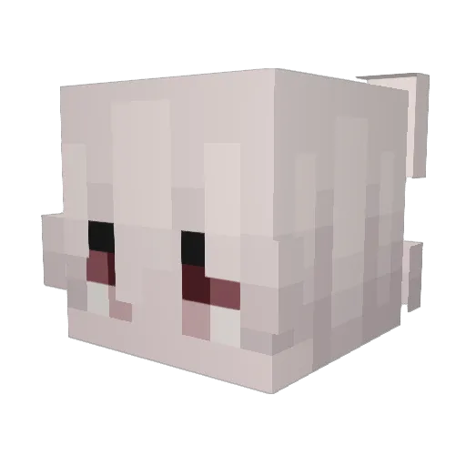 T0relli Minecraft avatar head, 3D render