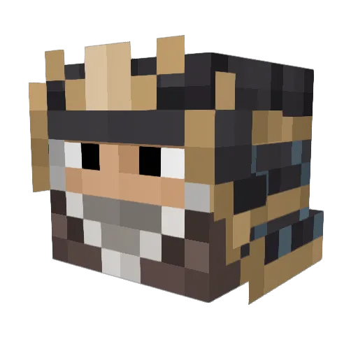 T0st4rena Minecraft avatar head, 3D render