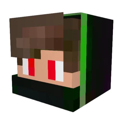 T0x1cspew Minecraft avatar head, 3D render