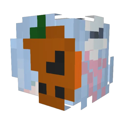 T1BOsz Minecraft avatar head, 3D render